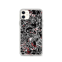 GLOOMY BEAR Official "Black and White Khaos" iPhone Cases by Mori Chack
