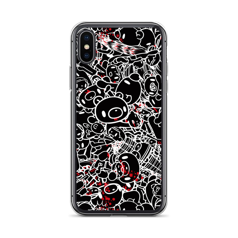 GLOOMY BEAR Official "Black and White Khaos" iPhone Cases by Mori Chack
