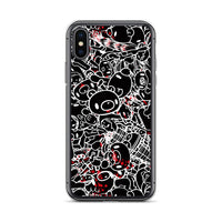 GLOOMY BEAR Official "Black and White Khaos" iPhone Cases by Mori Chack