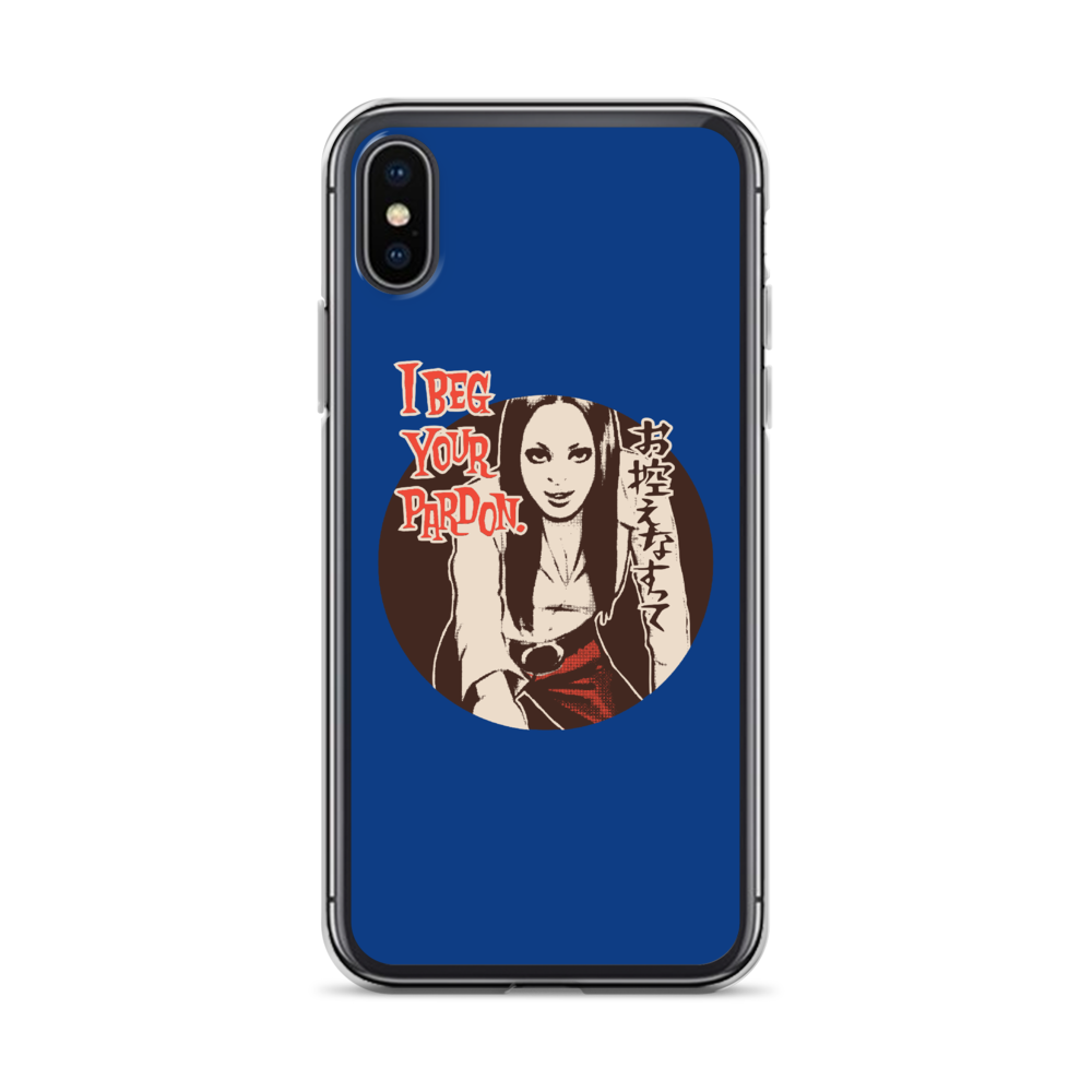 YANKII STYLE "I Beg Your Pardon" iPhone Case by Haruki Ara
