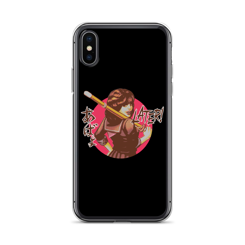 YANKII STYLE "Later!" iPhone Case by Haruki Ara