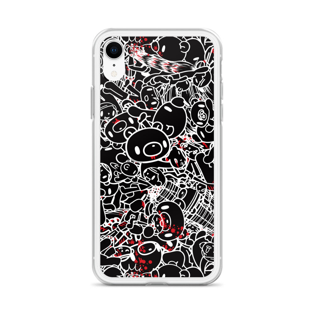 GLOOMY BEAR Official "Black and White Khaos" iPhone Cases by Mori Chack