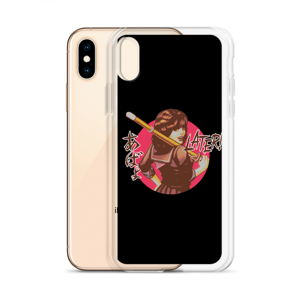 YANKII STYLE "Later!" iPhone Case by Haruki Ara