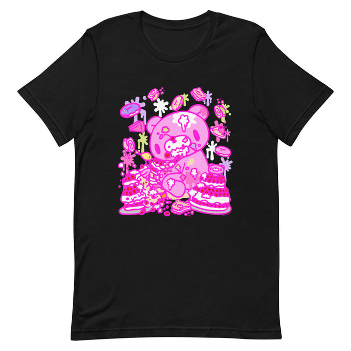 GLOOMY BEAR Official "Pink x Black" T-shirt by Mori Chack