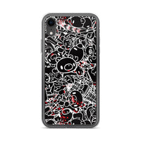 GLOOMY BEAR Official "Black and White Khaos" iPhone Cases by Mori Chack