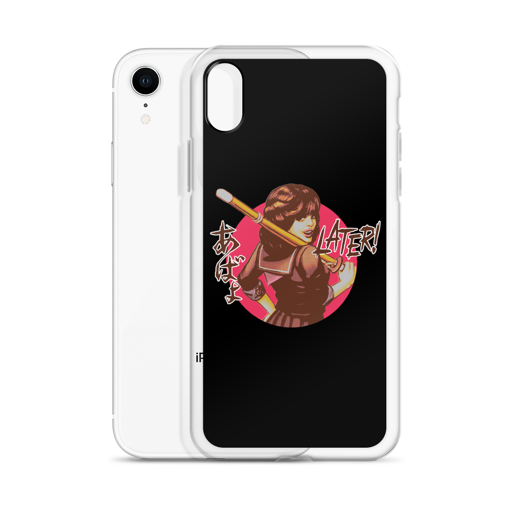 YANKII STYLE "Later!" iPhone Case by Haruki Ara