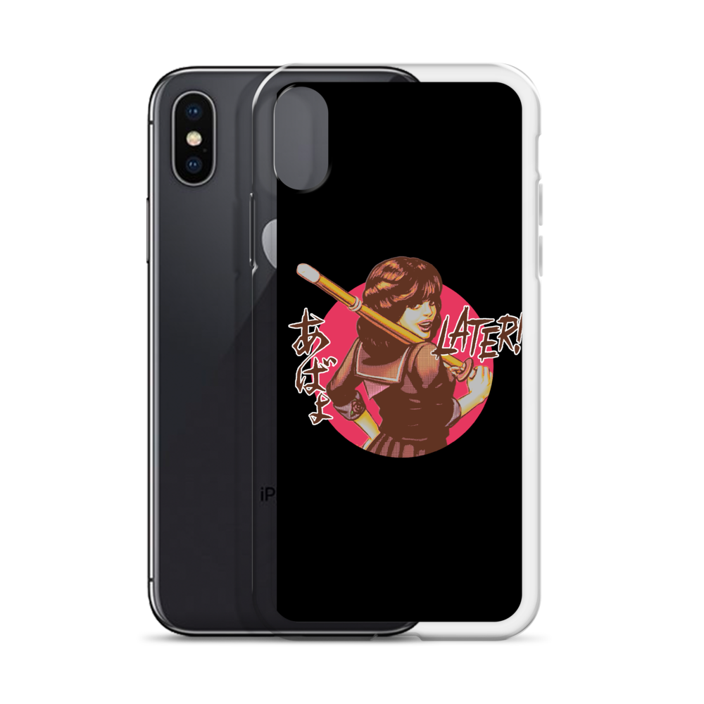 YANKII STYLE "Later!" iPhone Case by Haruki Ara