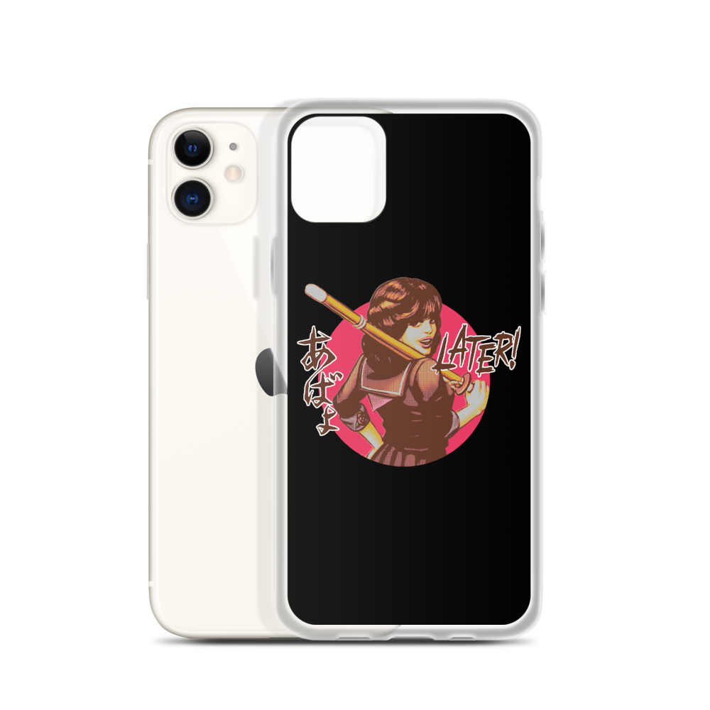 YANKII STYLE "Later!" iPhone Case by Haruki Ara
