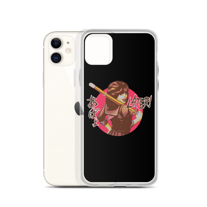YANKII STYLE "Later!" iPhone Case by Haruki Ara