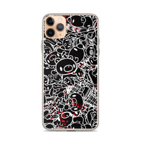GLOOMY BEAR Official "Black and White Khaos" iPhone Cases by Mori Chack
