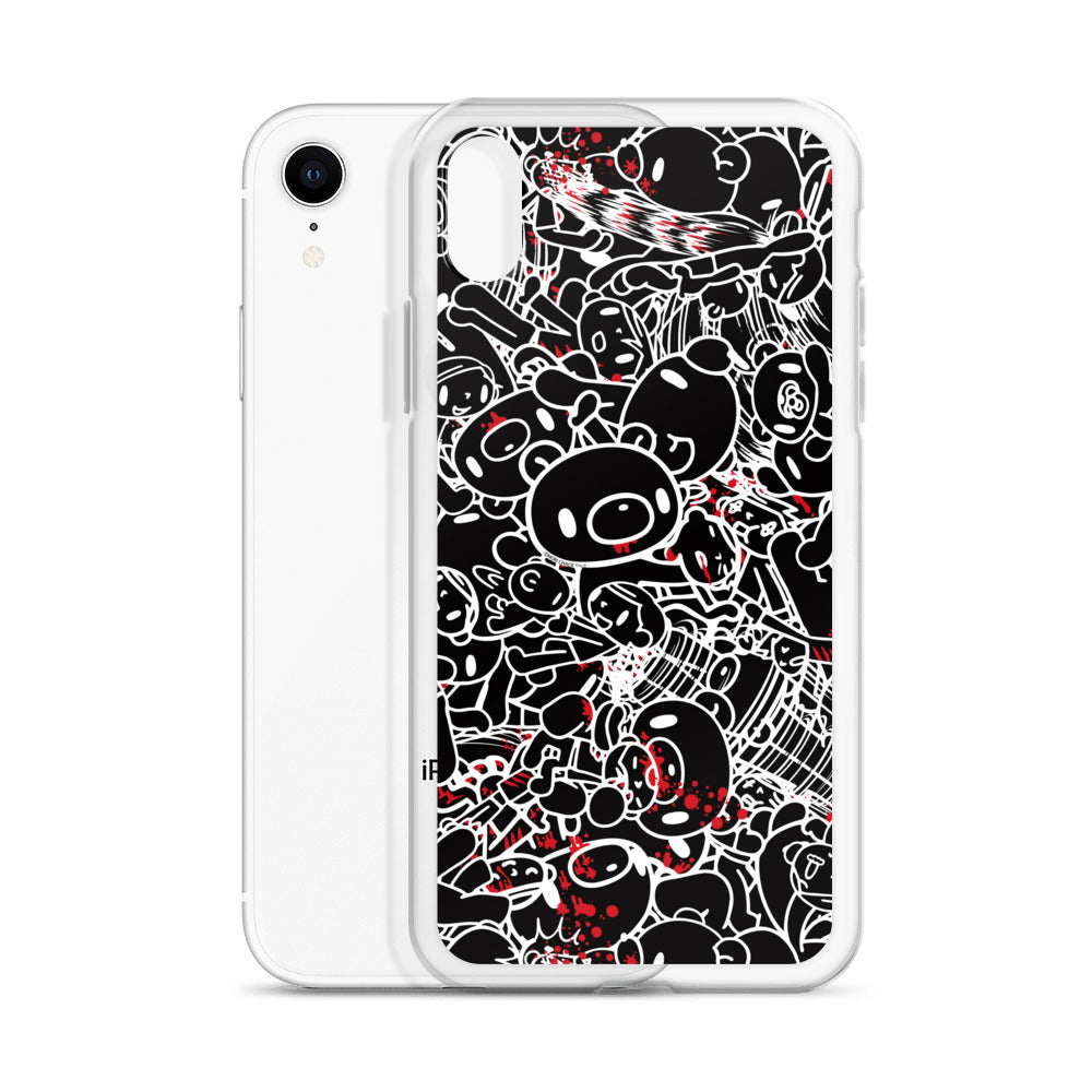 GLOOMY BEAR Official "Black and White Khaos" iPhone Cases by Mori Chack