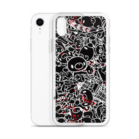 GLOOMY BEAR Official "Black and White Khaos" iPhone Cases by Mori Chack