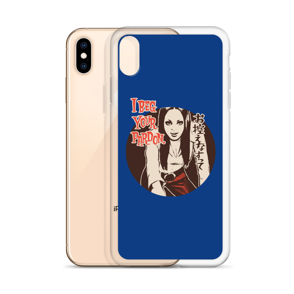 YANKII STYLE "I Beg Your Pardon" iPhone Case by Haruki Ara