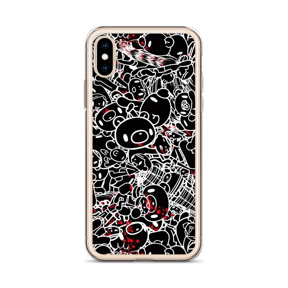 GLOOMY BEAR Official "Black and White Khaos" iPhone Cases by Mori Chack