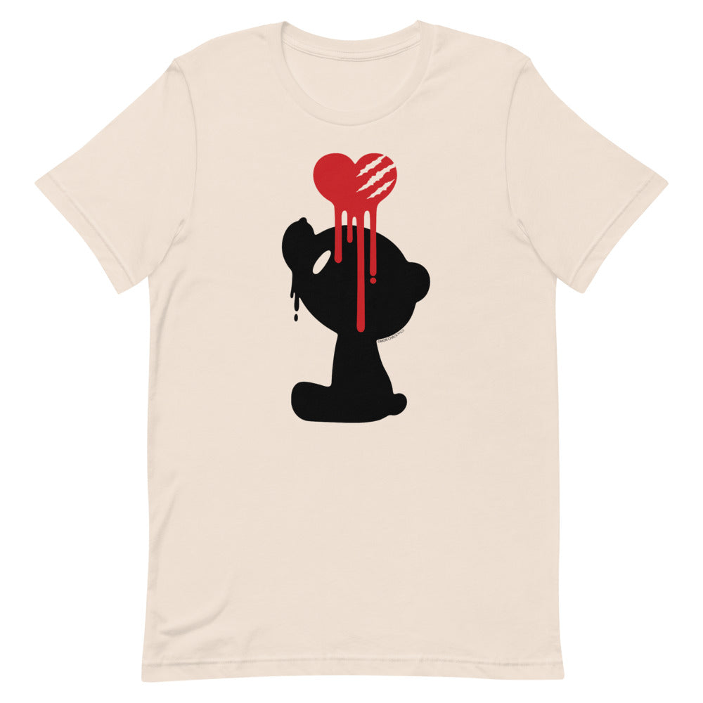 GLOOMY BEAR Official "Bleeding Heart" T-shirt by Mori Chack