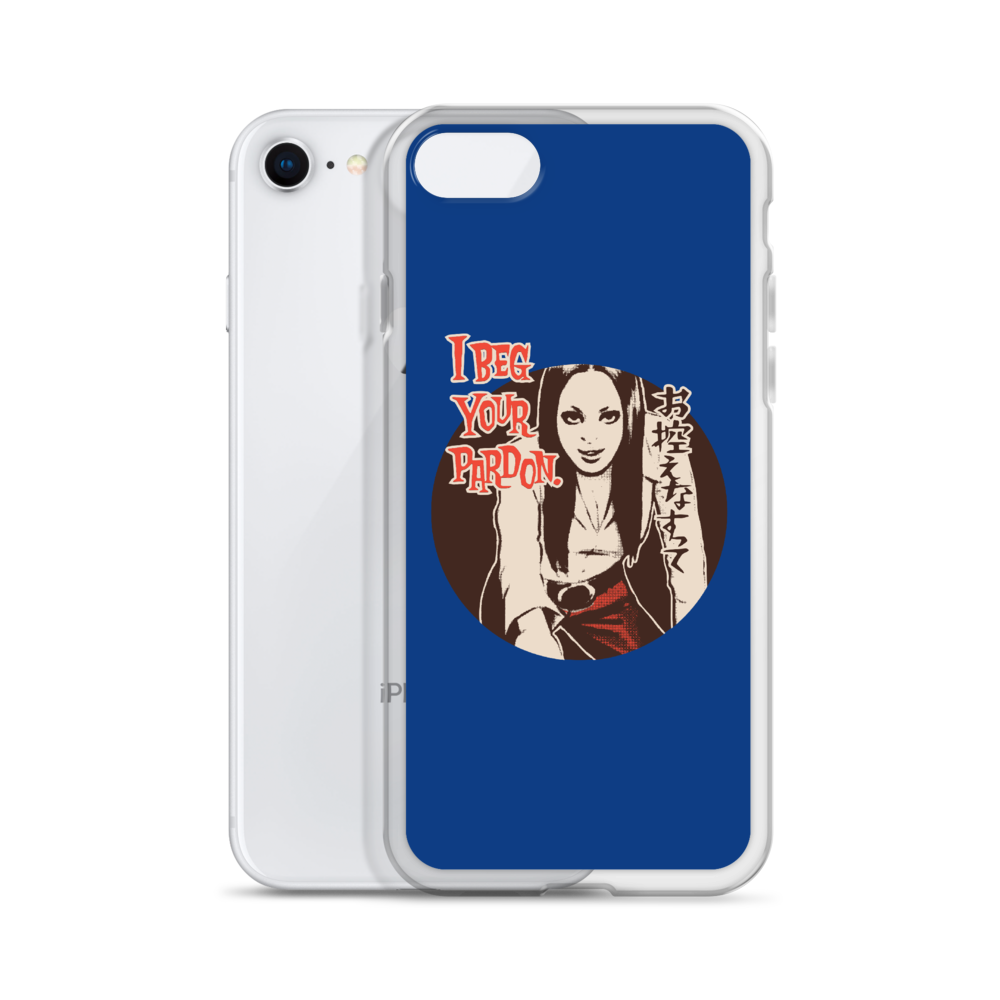 YANKII STYLE "I Beg Your Pardon" iPhone Case by Haruki Ara
