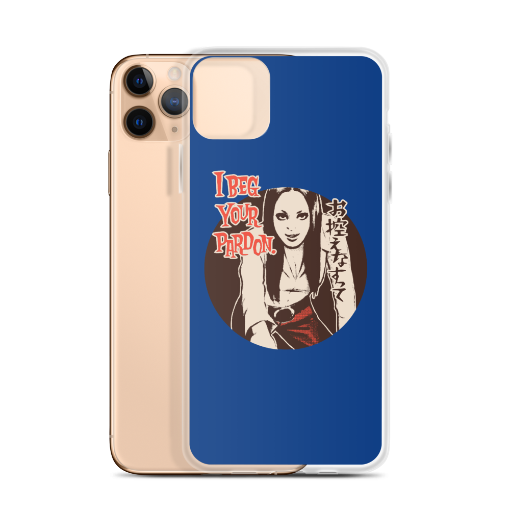 YANKII STYLE "I Beg Your Pardon" iPhone Case by Haruki Ara