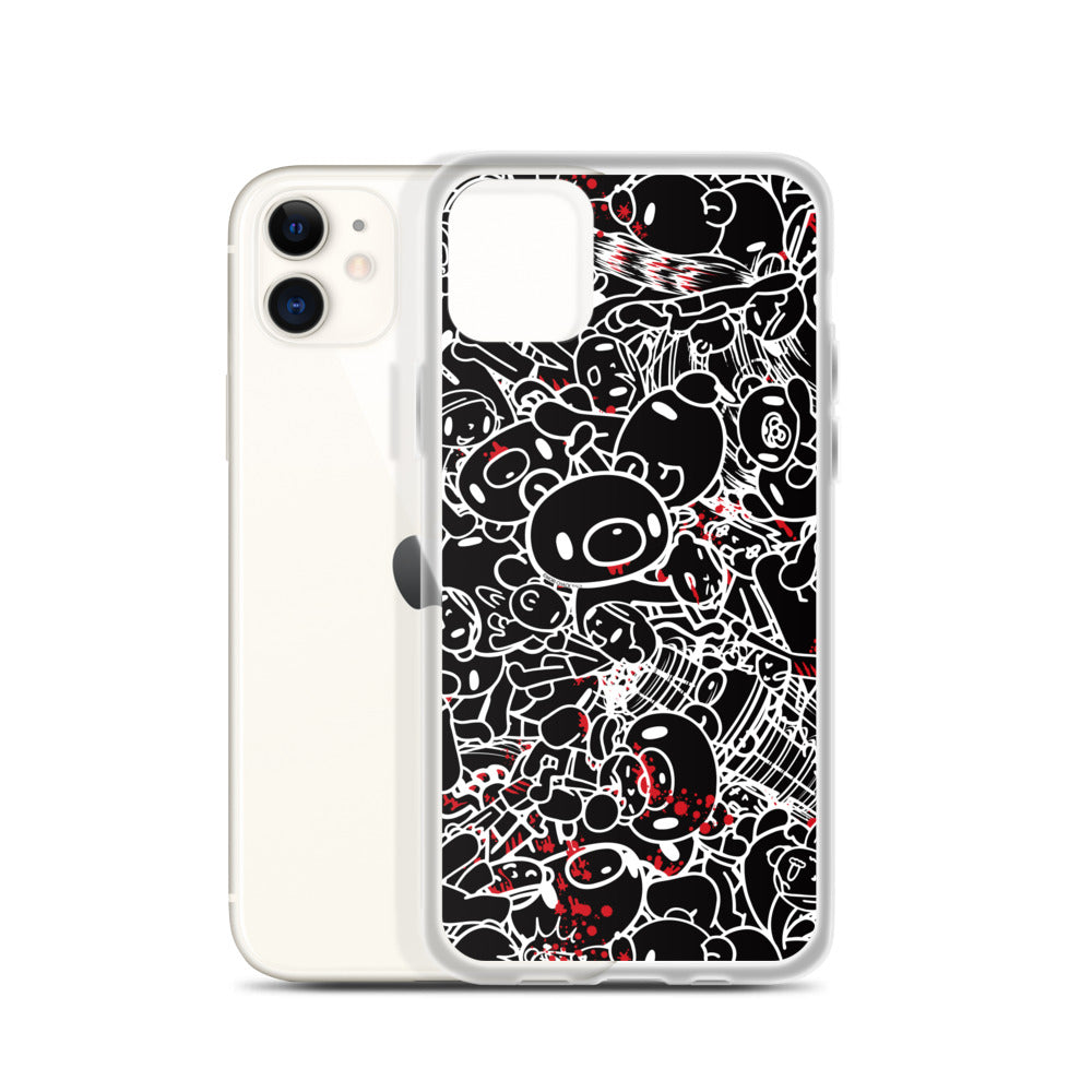 GLOOMY BEAR Official "Black and White Khaos" iPhone Cases by Mori Chack