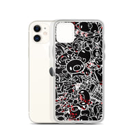 GLOOMY BEAR Official "Black and White Khaos" iPhone Cases by Mori Chack