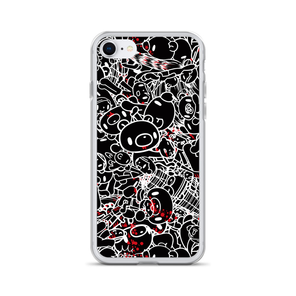 GLOOMY BEAR Official "Black and White Khaos" iPhone Cases by Mori Chack