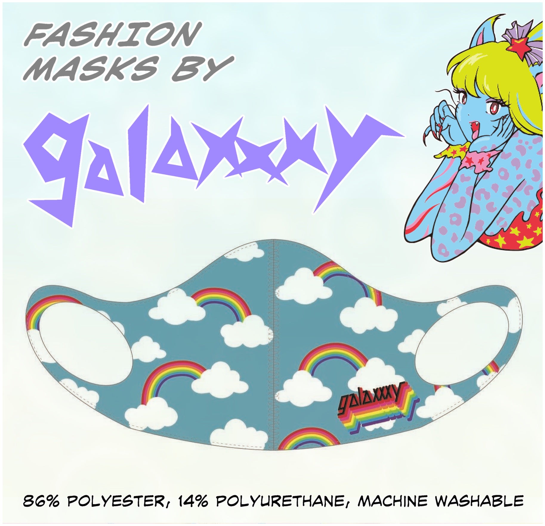 RAINBOW Fashion Mask by galaxxxy