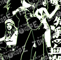 YANKII STYLE "Pinky Violence" Unisex T-shirt by Haruki Ara (White on Black)